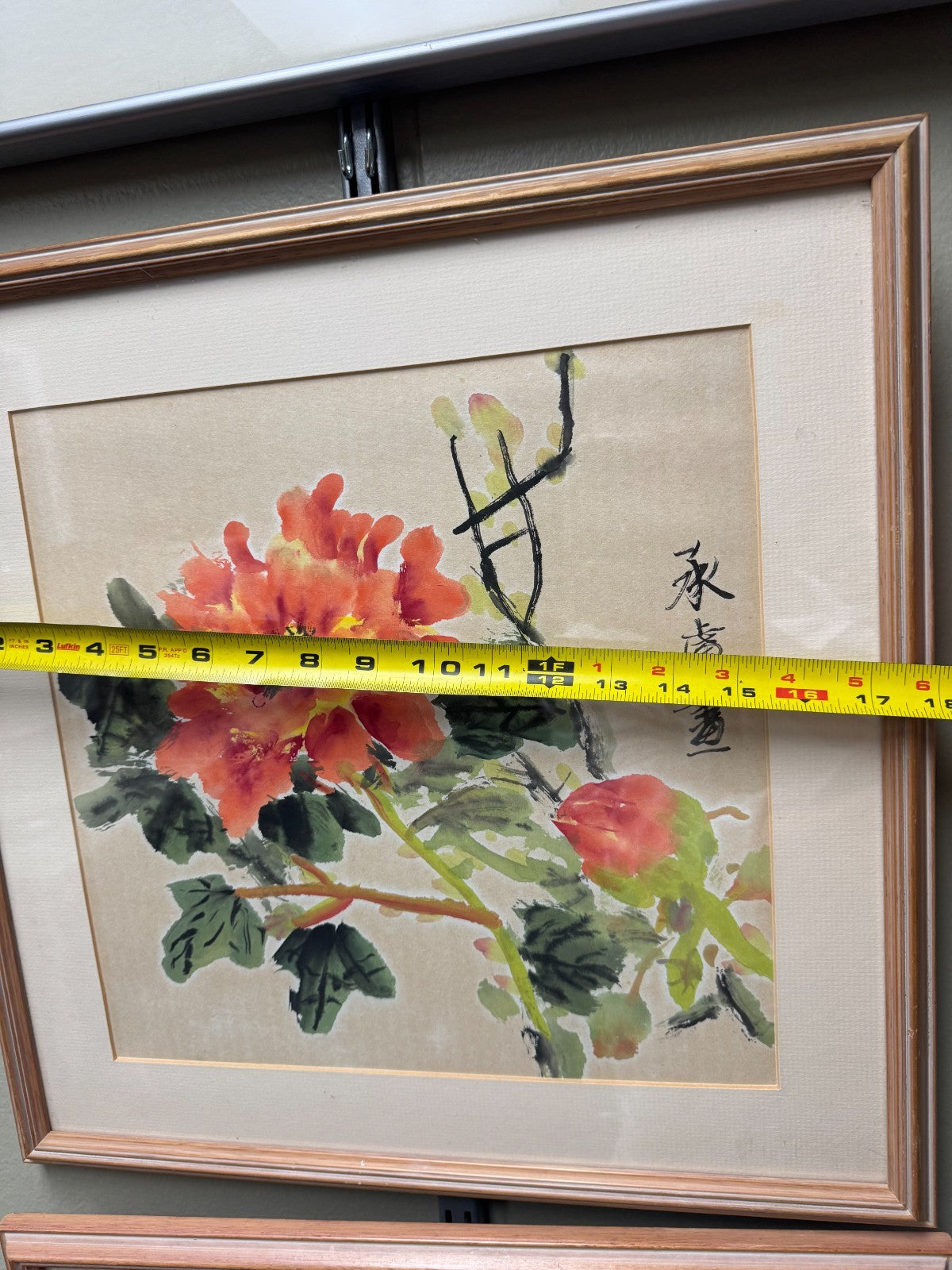 Set of 2 Rear Vintage Original Chinese Guohua Painting Signed Li Chengguang 李承廣