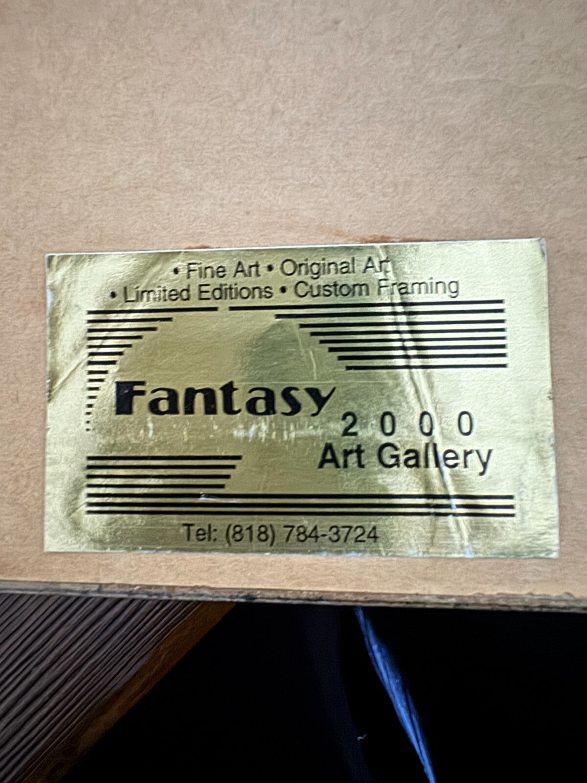 Framed Limited Edition Embossed Artwork 3D "Princess of Persia" – Fantasy 2000