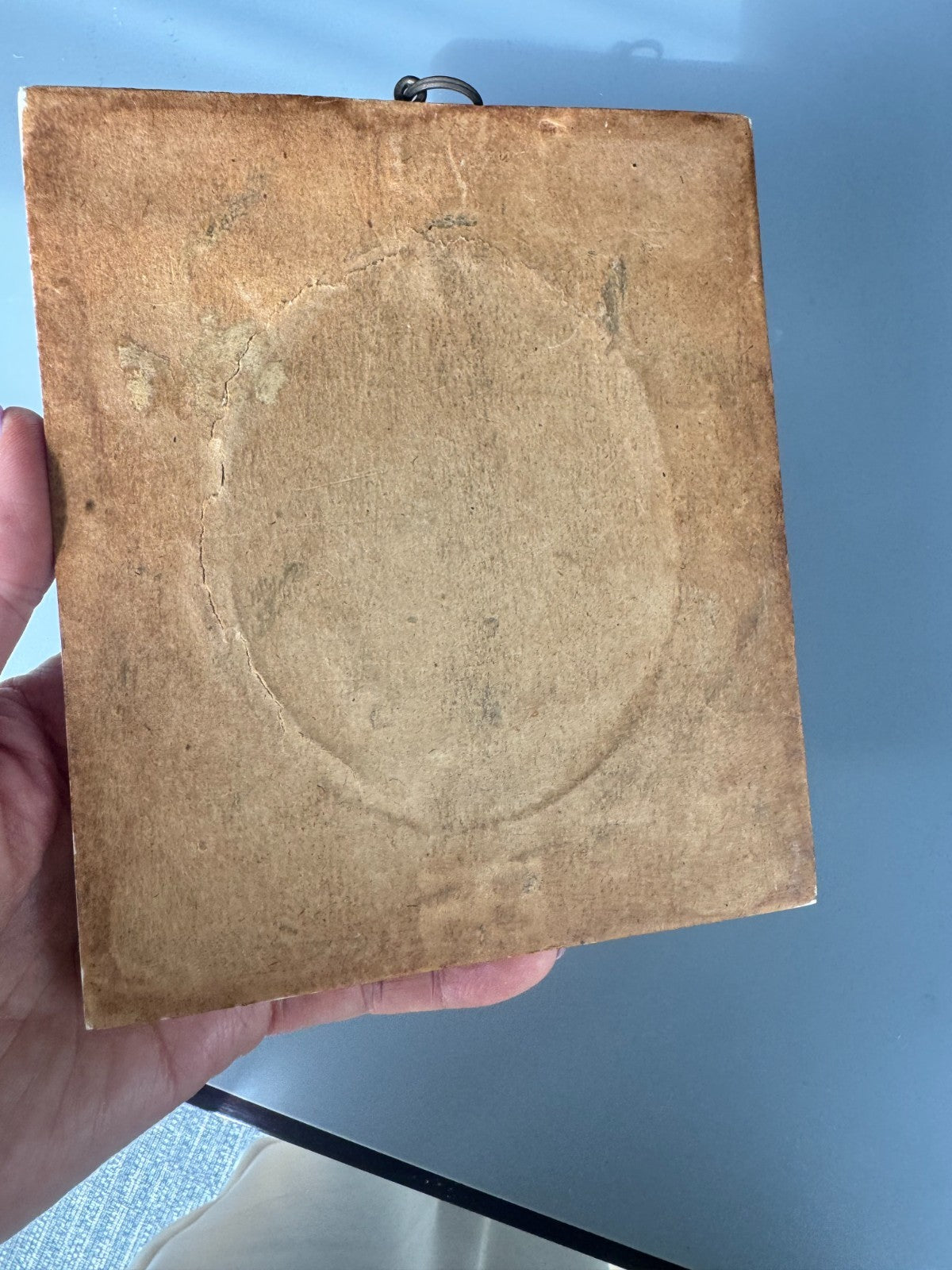 Antique Miniature Painting of Bathing Venus with Putti Portrait 5''x6''