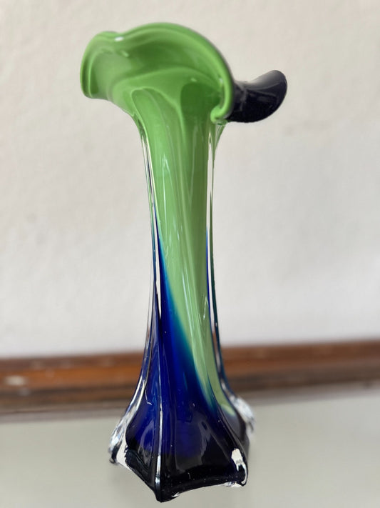 Vintage Porcelain Fuji Quality China Vase – Hand Painted Iris Flowers