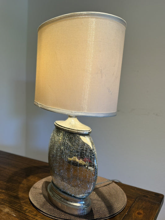 Vintage Murano Glass Style  Table Lamp 23” Home Decor Art