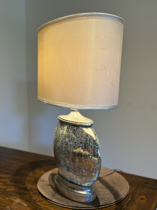 Vintage Murano Glass Style  Table Lamp 23” Home Decor Art