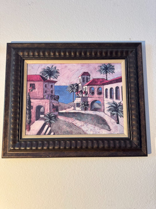 “Small Palisades II” Framed Art by John & Elli Milan – 19x22
