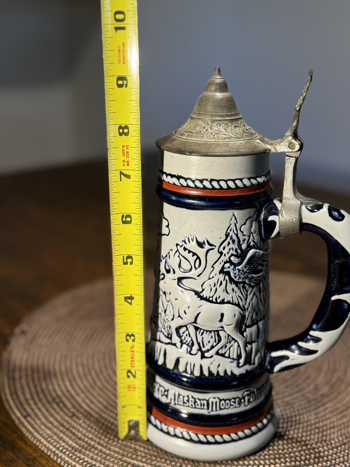 VINTAGE Original 1976 AVON WILD COUNTRY CERAMARTE LIDDED BEER STEIN
