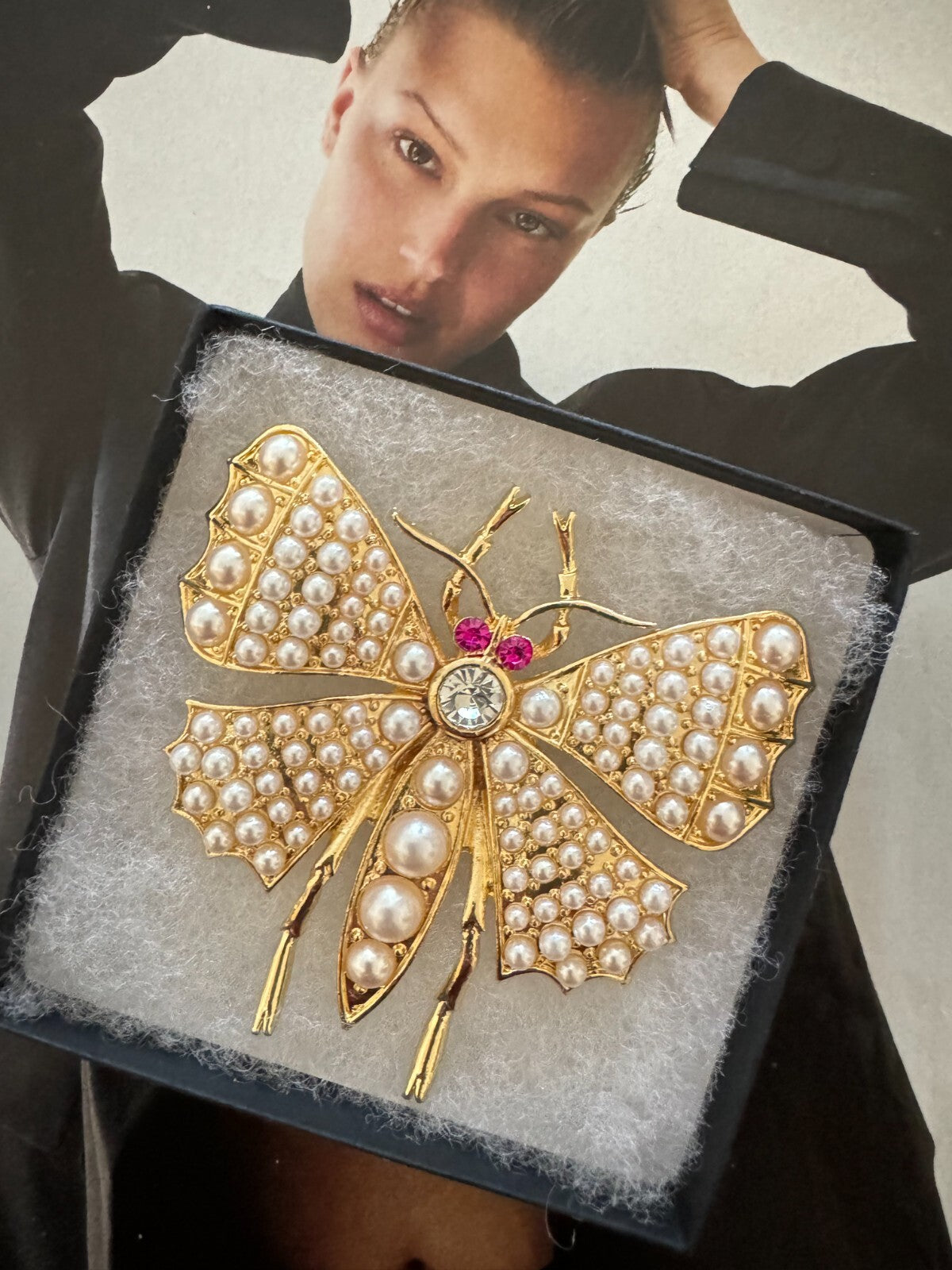 Pearls Butterfly  Brooch |Gift Box Pin Women Unisex Party|Free Shipping 2-5 Days