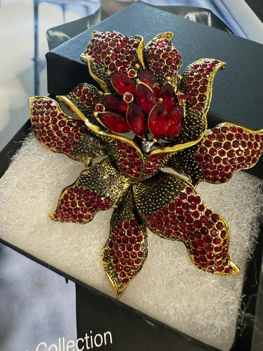 Orchid Brooch Fast Free Shipping   Gift Box Women Unisex Party Pin Brooches