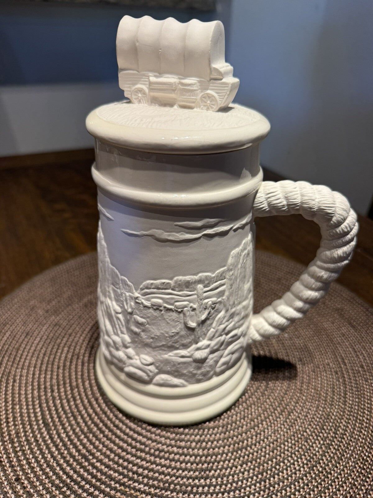 VINTAGE WILD COUNTRY CERAMARTE LIDDED BEER STEIN With Lid
