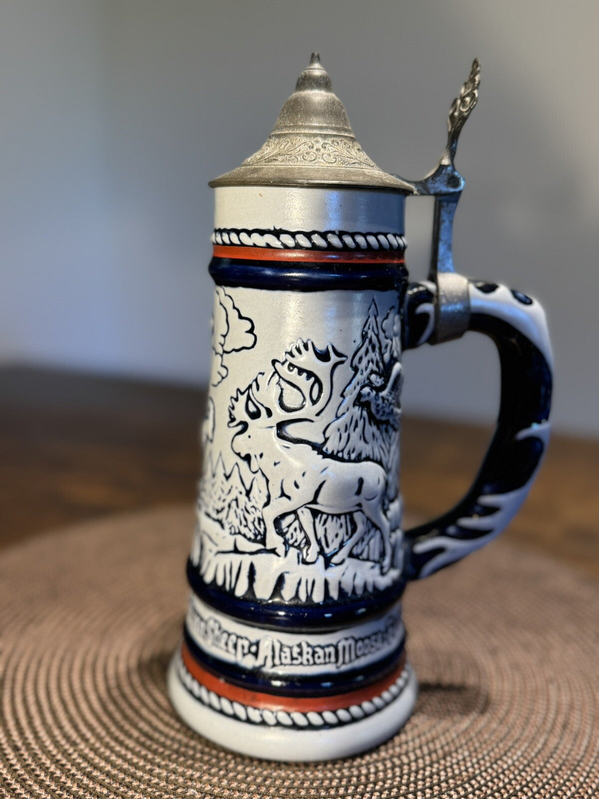 VINTAGE Original 1976 AVON WILD COUNTRY CERAMARTE LIDDED BEER STEIN