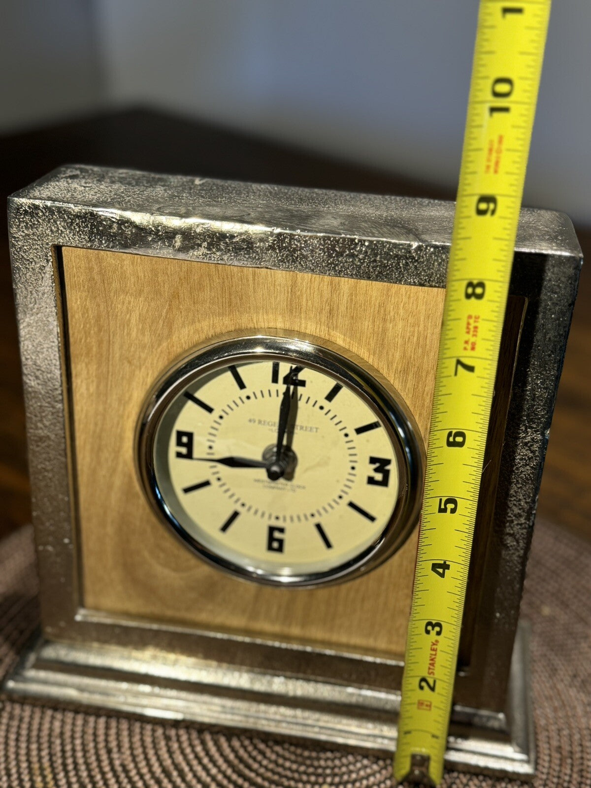 Vintage 49 Regent Street Desk Clock