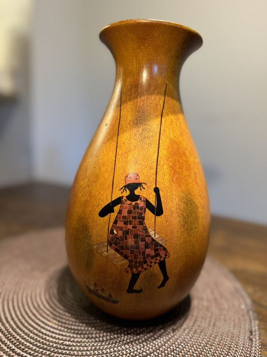 Pottery Vase “Time For A Daydream” by Charleen Martin Courtesy Art in Motion