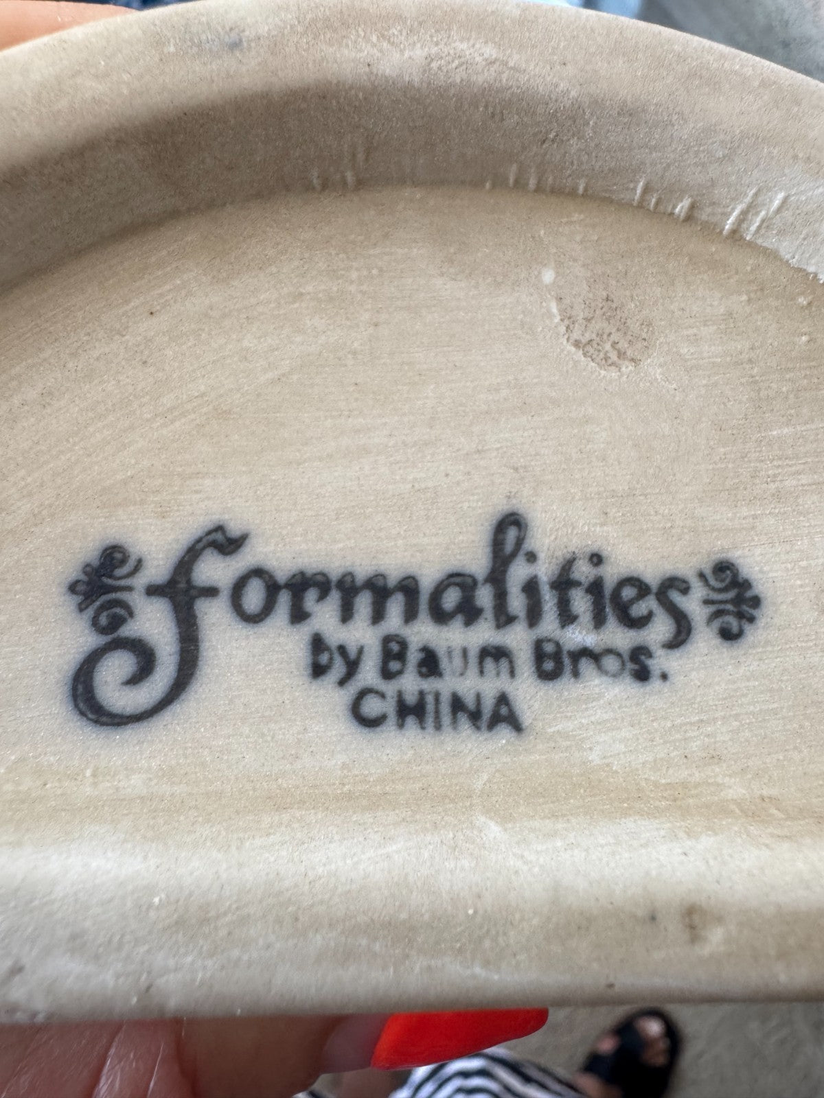 Formalities by Baum Bros. Blue & White Ceramic Wall  Vase – 13” Floral Asian
