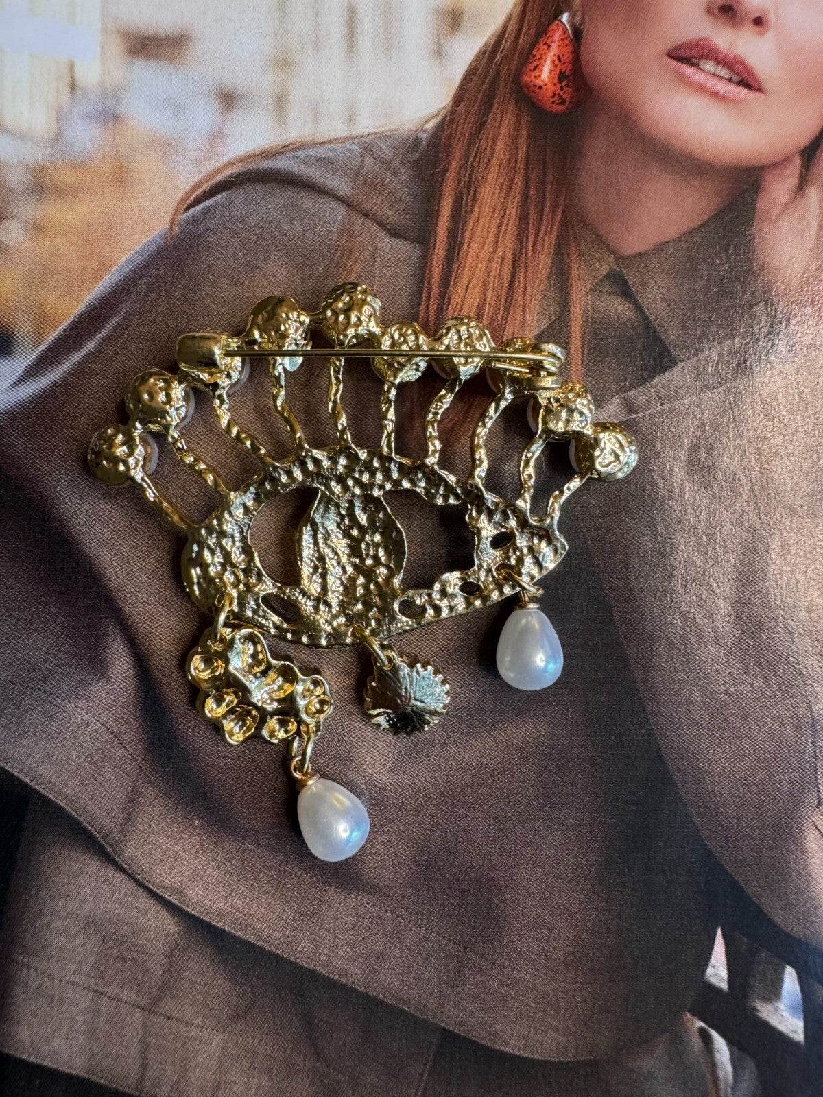 Pearl Eye Brooch| Casual  Party Pin |Women Unisex| Free Shipping 2-5 Day
