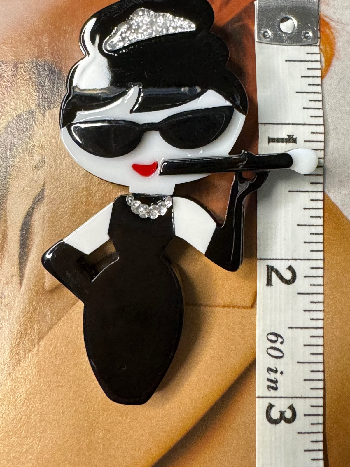 Lady Acrylic  Brooch  Gift Box Women Girl Fashion Pin Free Shipping 2-5 Days