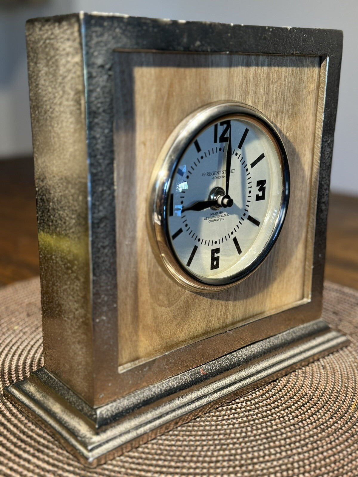 Vintage 49 Regent Street Desk Clock