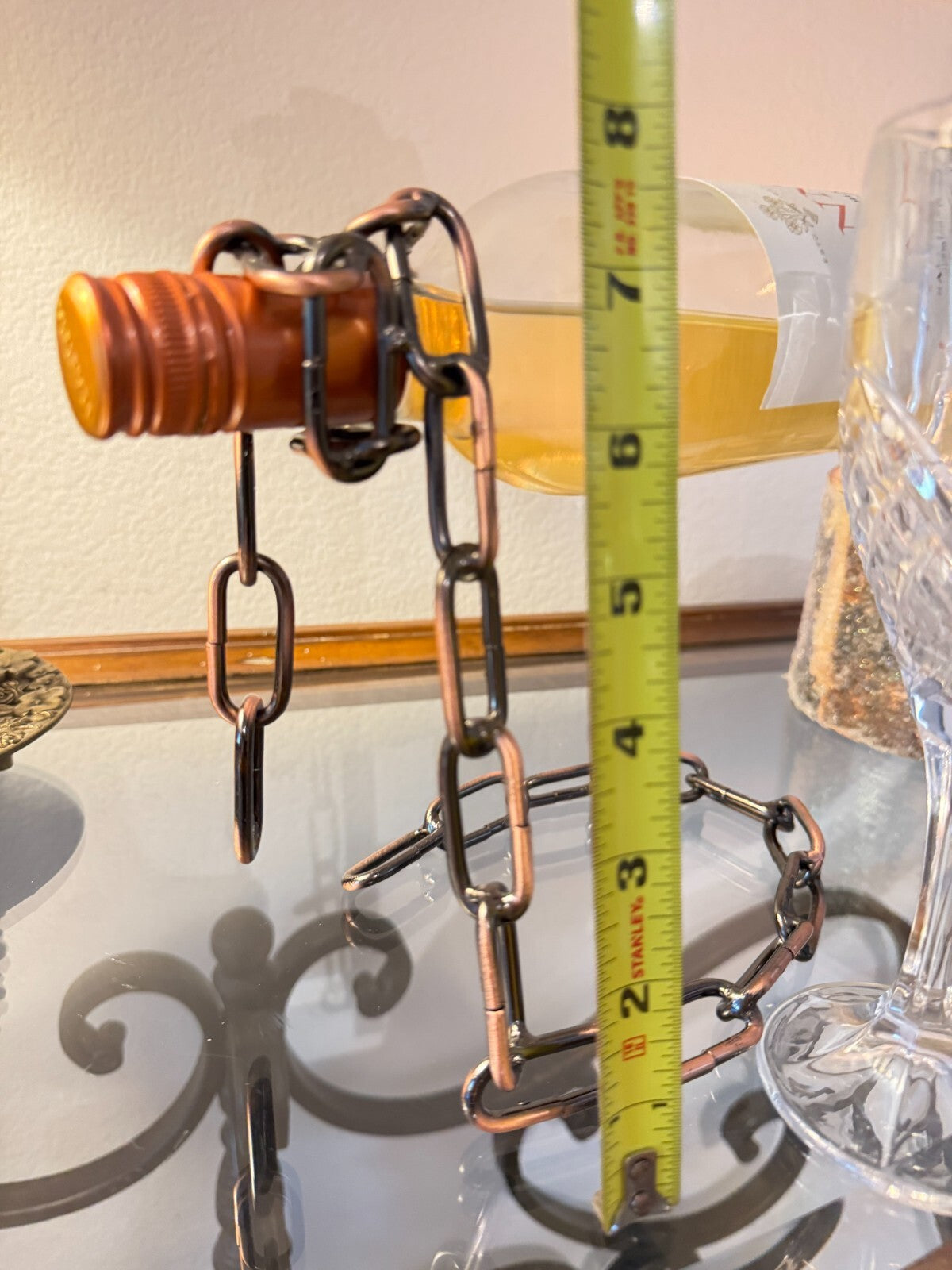 Iron Rope Wine Bottle Holder Creative European Style Iron Rope Wine Bottle Holde