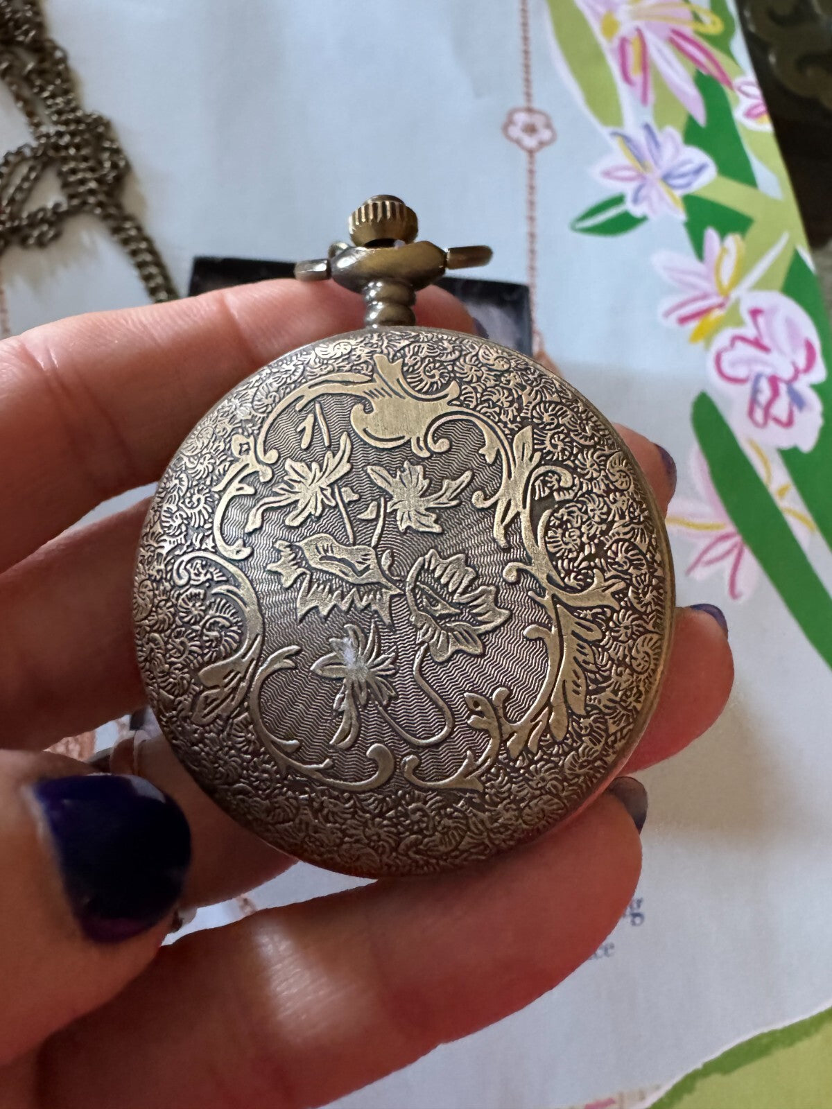 Vintage  Style Quartz Pocket Watch Necklace – Lucky Spring Design