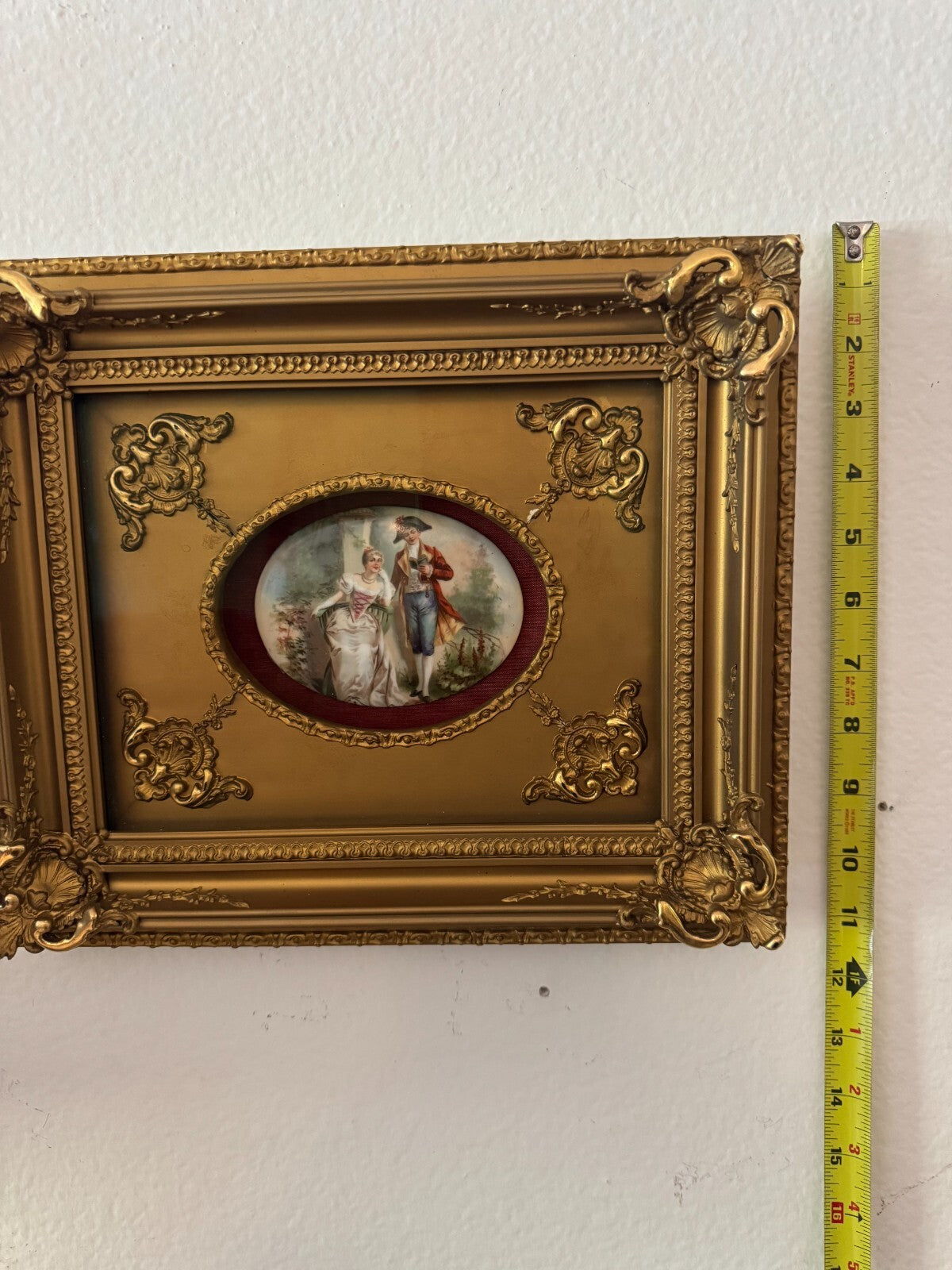 Jean-Honoré Fragonard  Antiquity  Painting on Porcelain in Ornate Gold Frame –