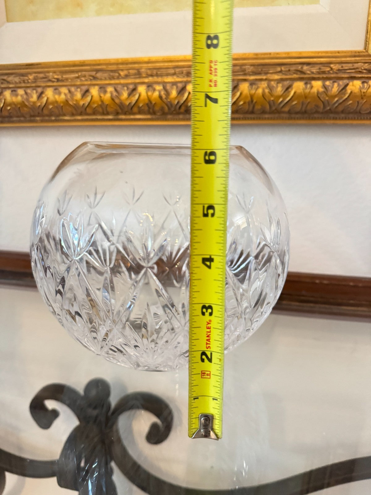 TIFFANY & CO Crystal “SYBIL” Pattern, 6” Rose Bowl. Clear Cut Crystal,