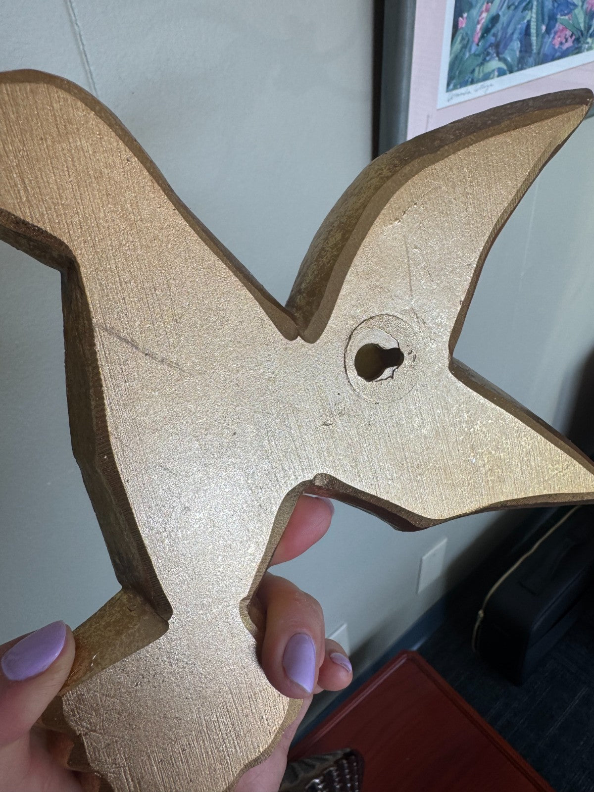 Mirror-Inlaid Resin Art Deco Style Hummingbird Wall Sculpture Home Decor