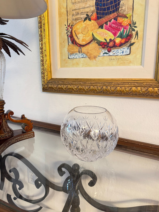 TIFFANY & CO Crystal “SYBIL” Pattern, 6” Rose Bowl. Clear Cut Crystal,