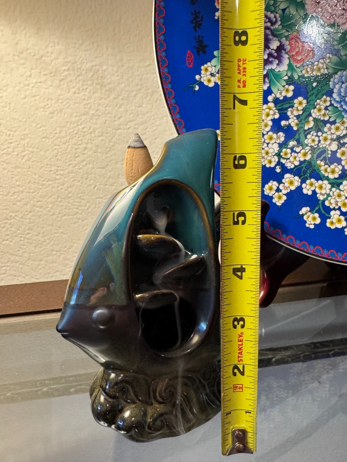 Fish-Shaped Ceramic Backflow Incense Burner Aromatic   for Yoga And Meditation,