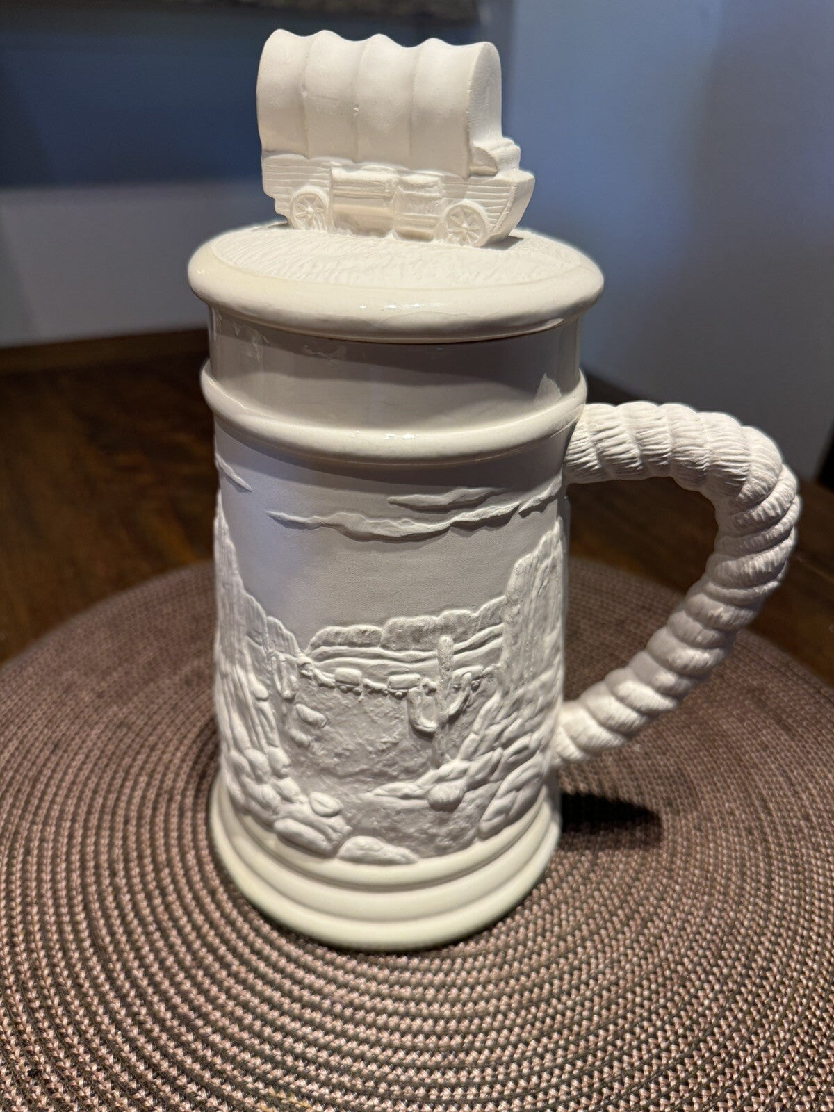 VINTAGE WILD COUNTRY CERAMARTE LIDDED BEER STEIN With Lid