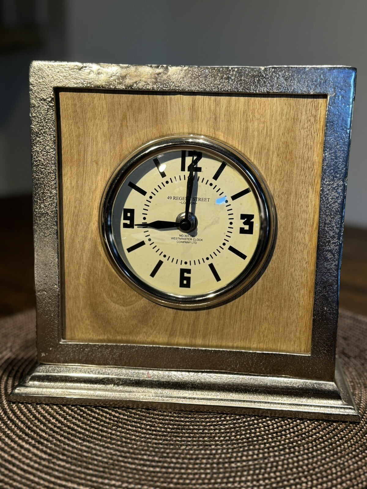 Vintage 49 Regent Street Desk Clock