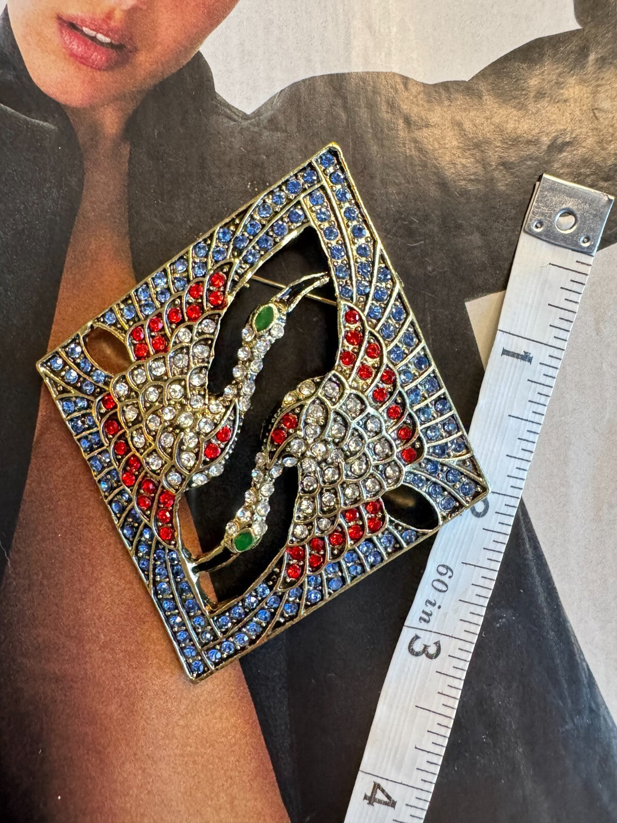 Rhinestone Vintage Crane Brooch  Gift Box |Women Unisex| Free Shipping 2-5 Day