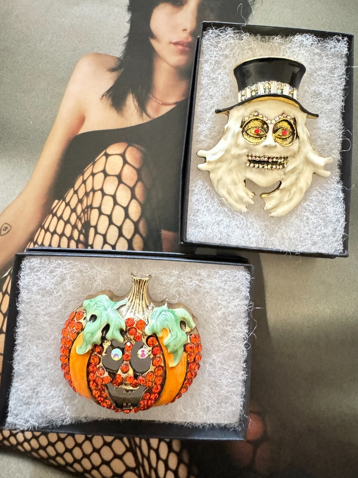 Halloween Brooch 2 pieces |Pumpkin Ghost| Party Accessories Free Shipping 2-5Day