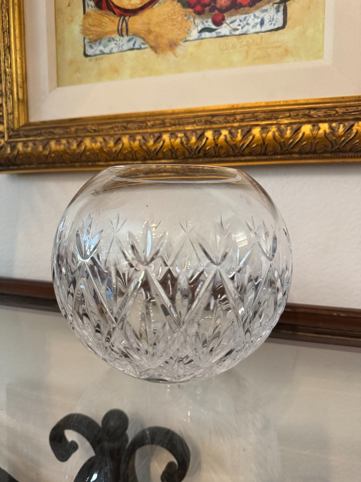 TIFFANY & CO Crystal “SYBIL” Pattern, 6” Rose Bowl. Clear Cut Crystal,