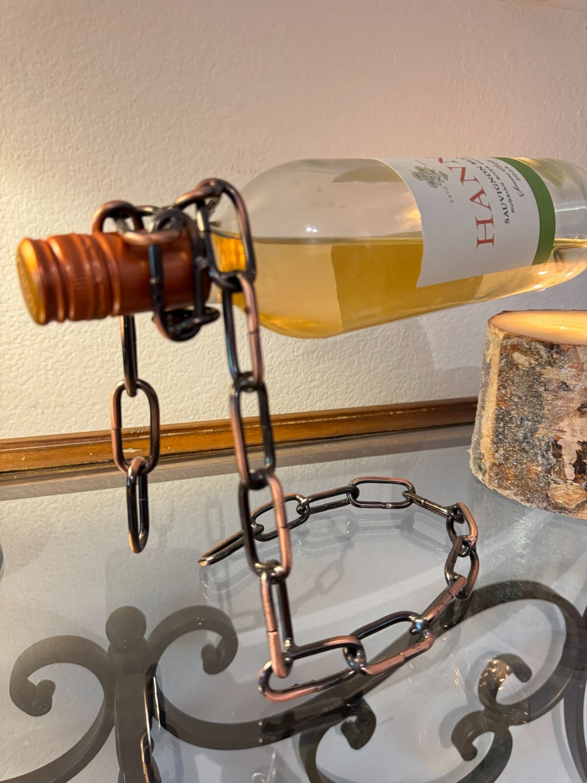 Iron Rope Wine Bottle Holder Creative European Style Iron Rope Wine Bottle Holde