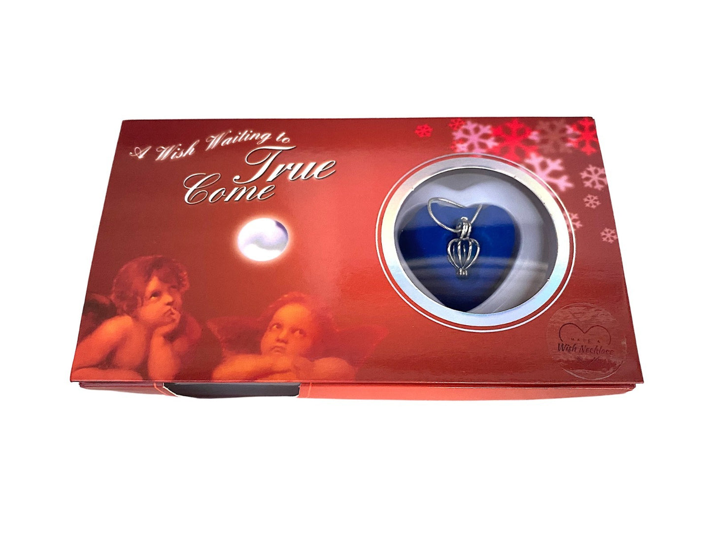 Make a Wish Pearl Necklace Gift Set – Real Oyster with Pearl & Cage Pendant,