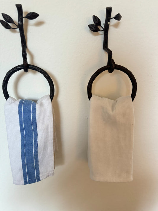Vintage Rod Iron Towels Holders Bathroom Kitchen Home Decor