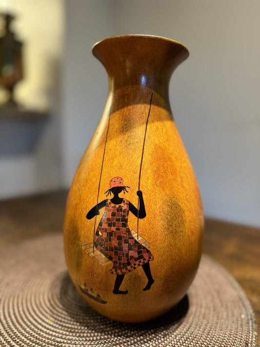 Pottery Vase “Time For A Daydream” by Charleen Martin Courtesy Art in Motion