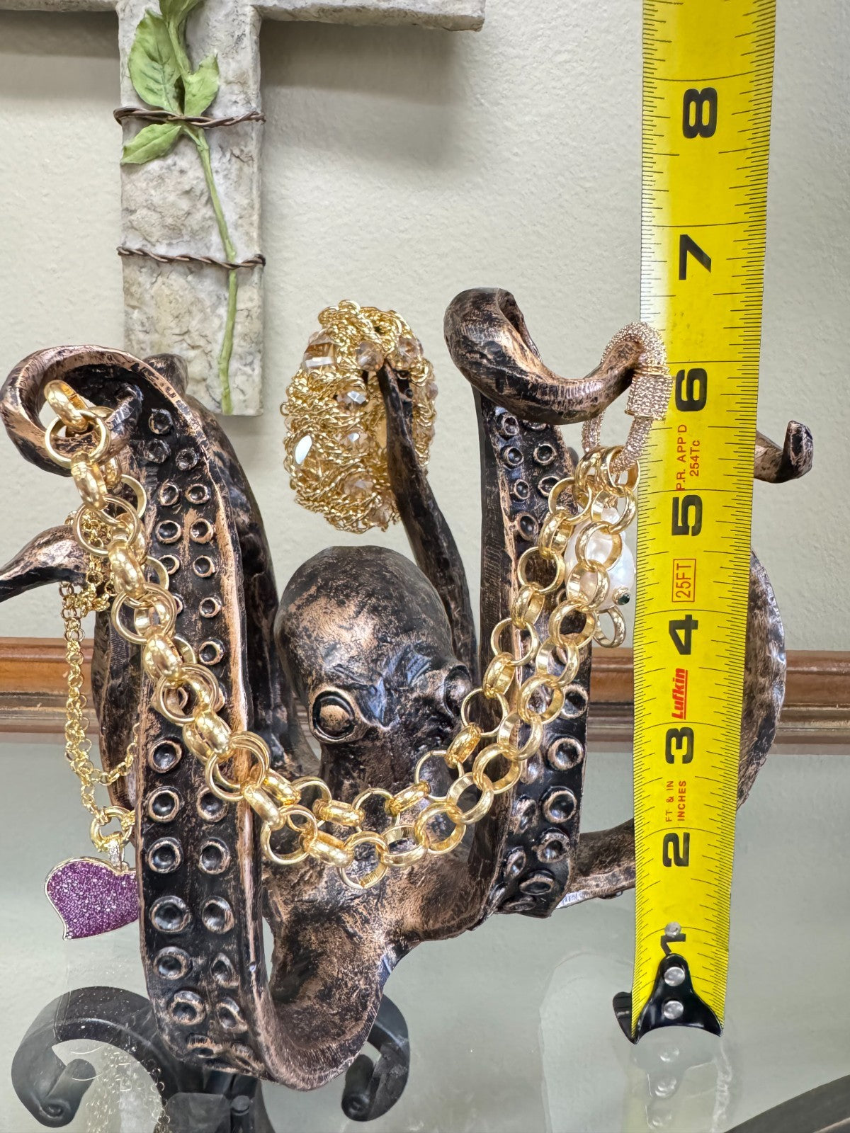 Octopus Resin Sculpture Organizer – Nautical Tentacle  Holder