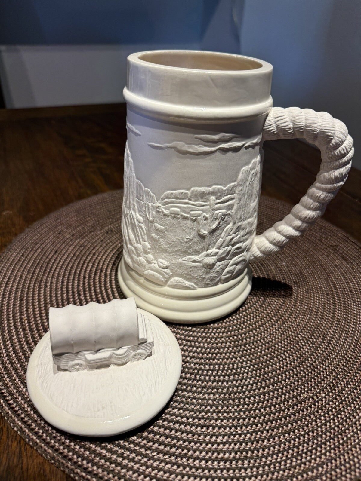VINTAGE WILD COUNTRY CERAMARTE LIDDED BEER STEIN With Lid