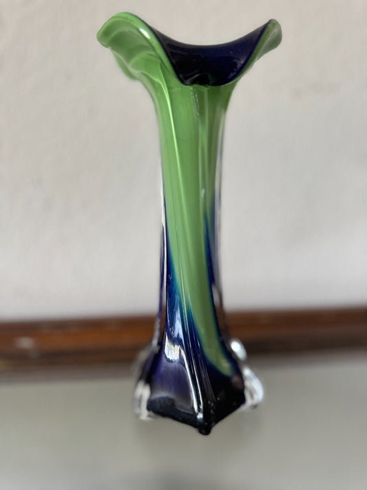 Vintage Porcelain Fuji Quality China Vase – Hand Painted Iris Flowers