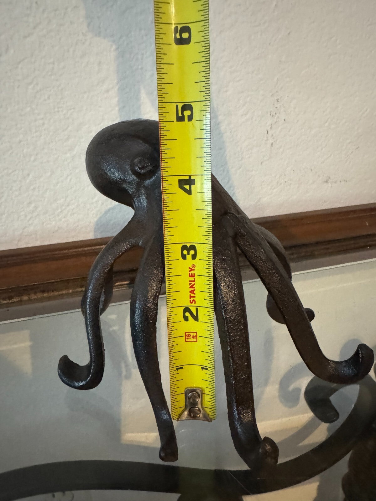 Cast Iron Octopus Phone Holder For Desk Home Decor Collectible