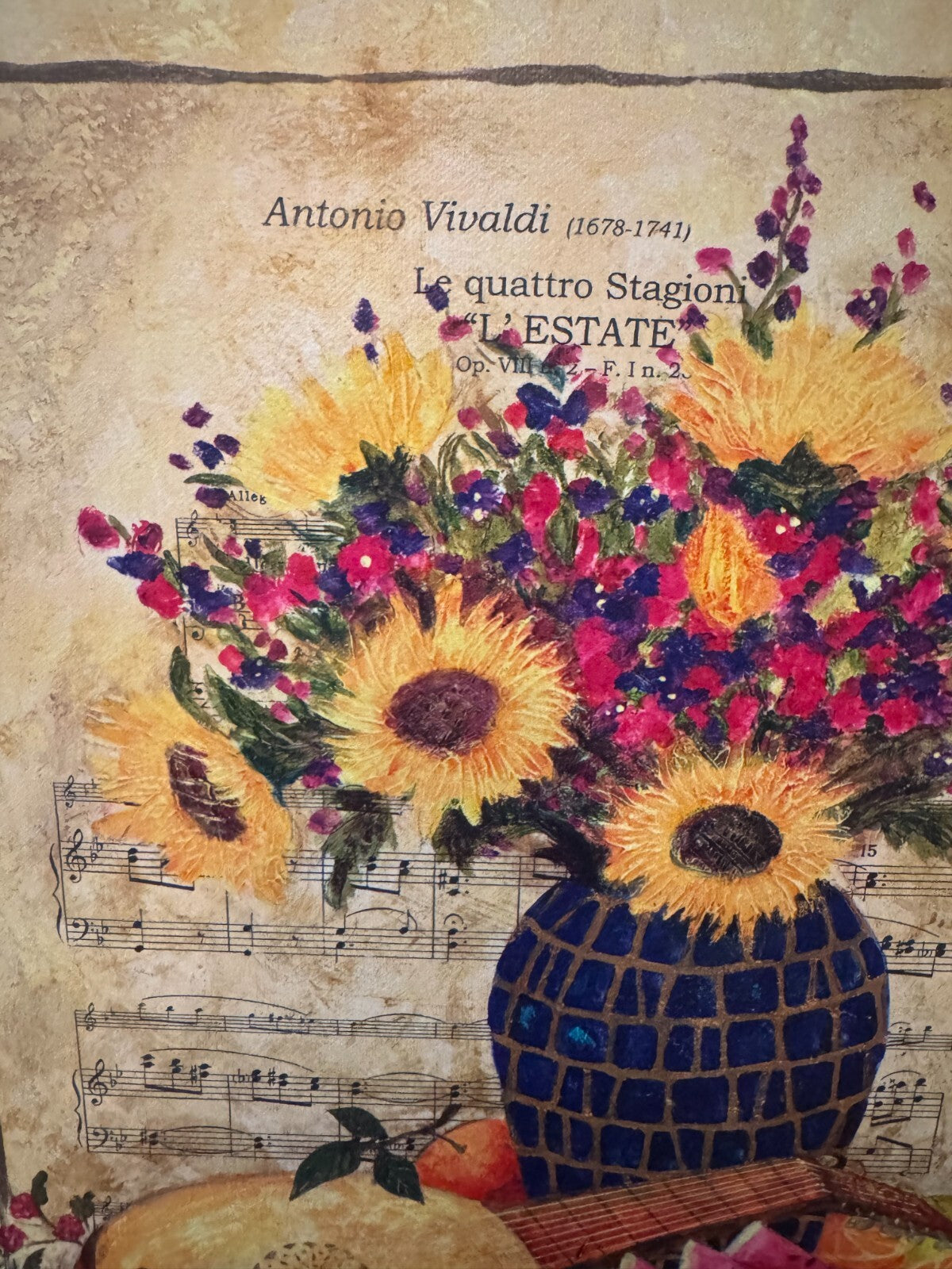 Marisol Bustamante “Summer – Four Seasons Suite” Giclée on Canvas 25/225 Vivaldi