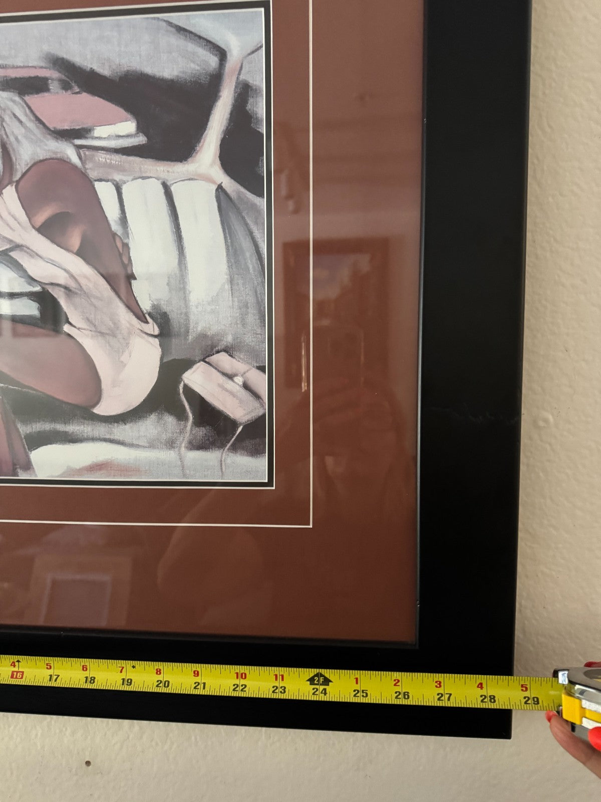 Framed Print by Fare – Romantic Couple in Car – Modern Expressionist Style – 28”