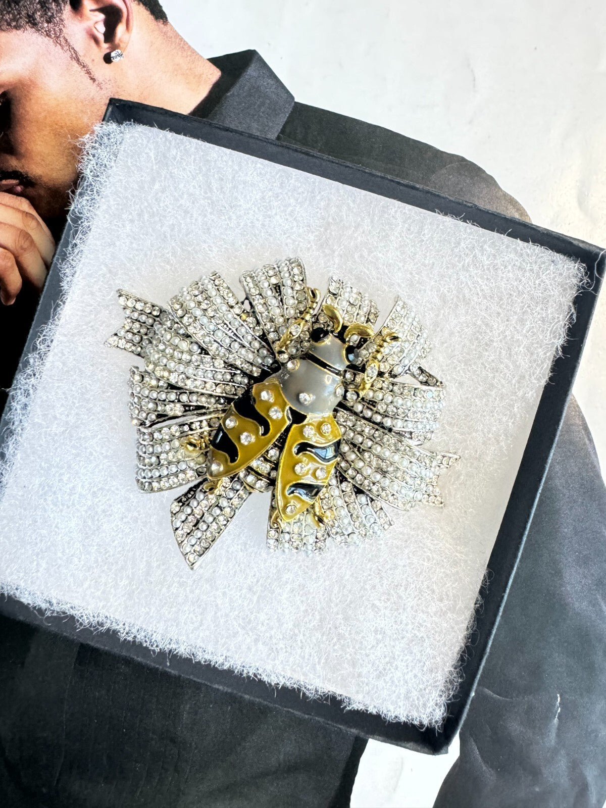 Rhinestone Beetle Brooch |Women Unisex Pin |Party Casual |Free Shipping 2-5 Days