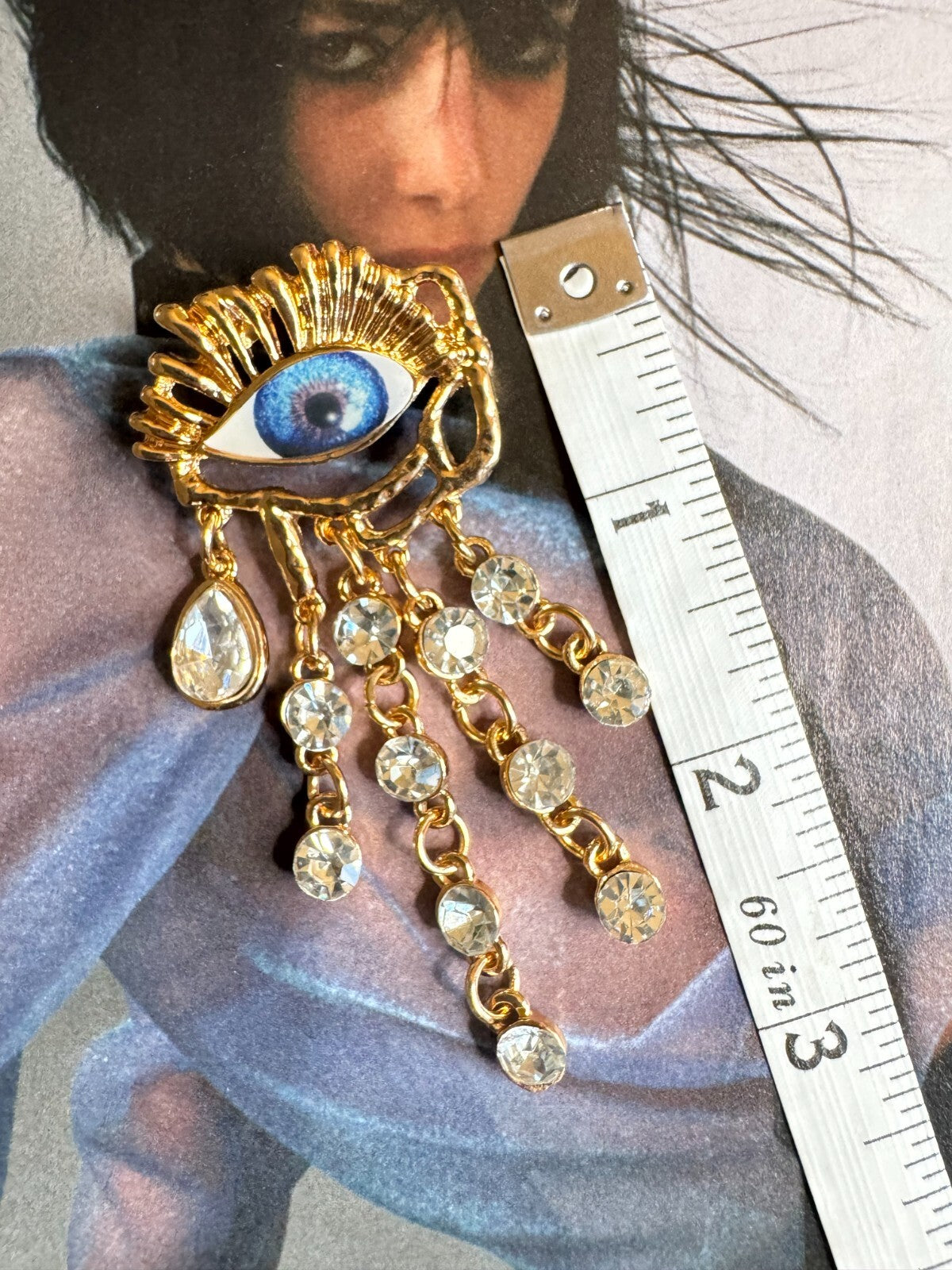 Rhinestone Eye Brooch| Casual  Party Pin |Women Unisex| Free Shipping 2-5 Day