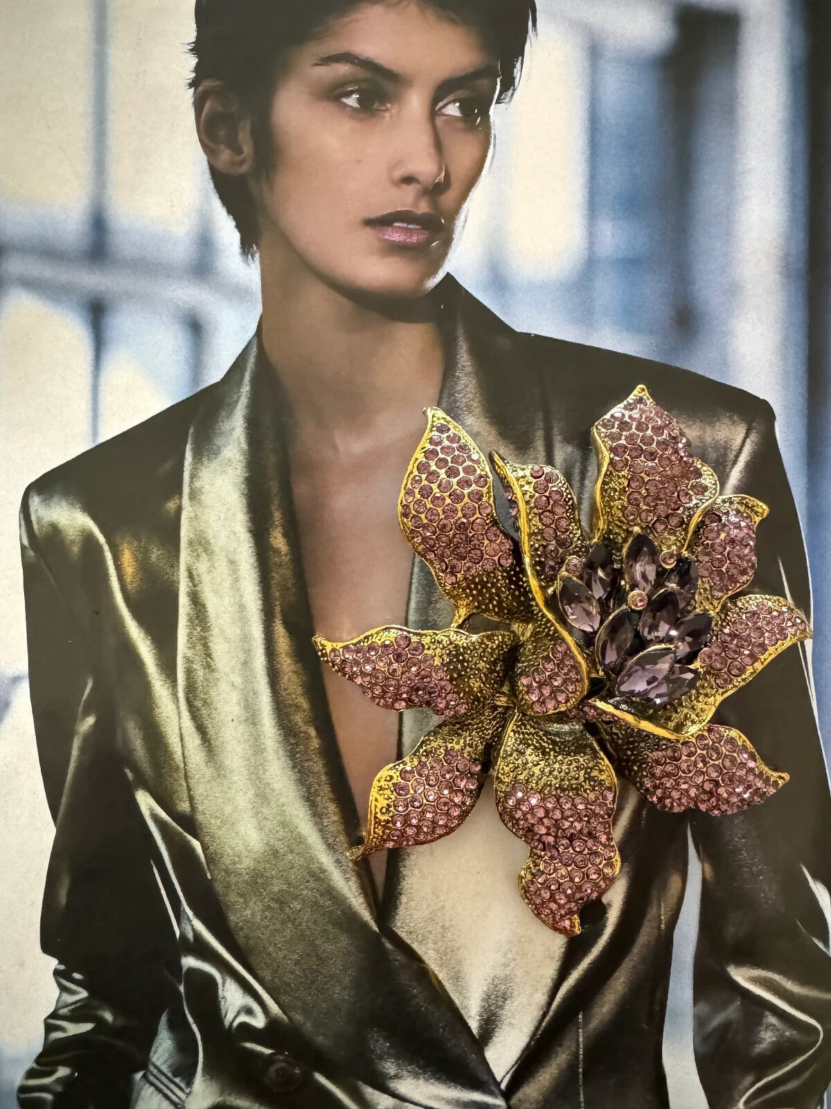 Orchid Brooch Fast Free Shipping   Gift Box Women Unisex Party Pin Brooches