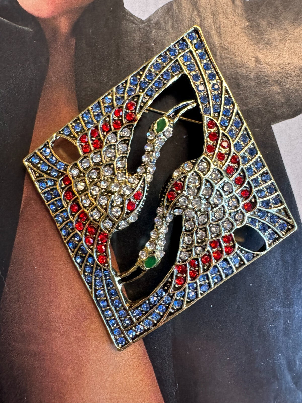 Rhinestone Vintage Crane Brooch  Gift Box |Women Unisex| Free Shipping 2-5 Day