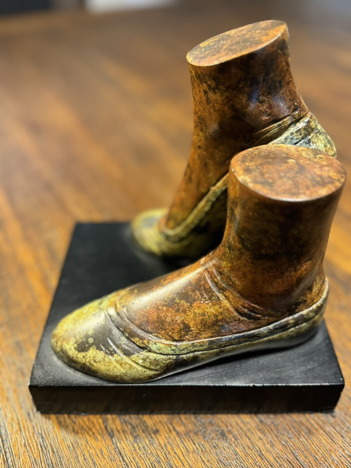 Antique-Style Bronze Ballet Shoe Figurine – Beautifully Crafted Collectible