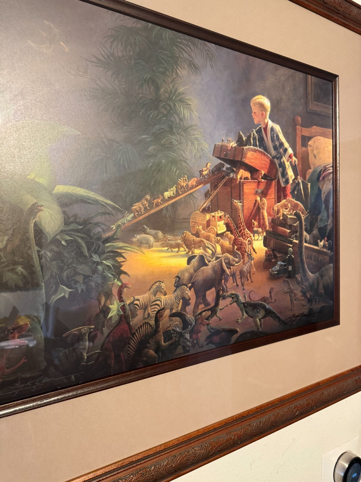 Craig Alan “Noah’s Ark” Limited Edition Framed Print 1250/2500 42”x35” Signed