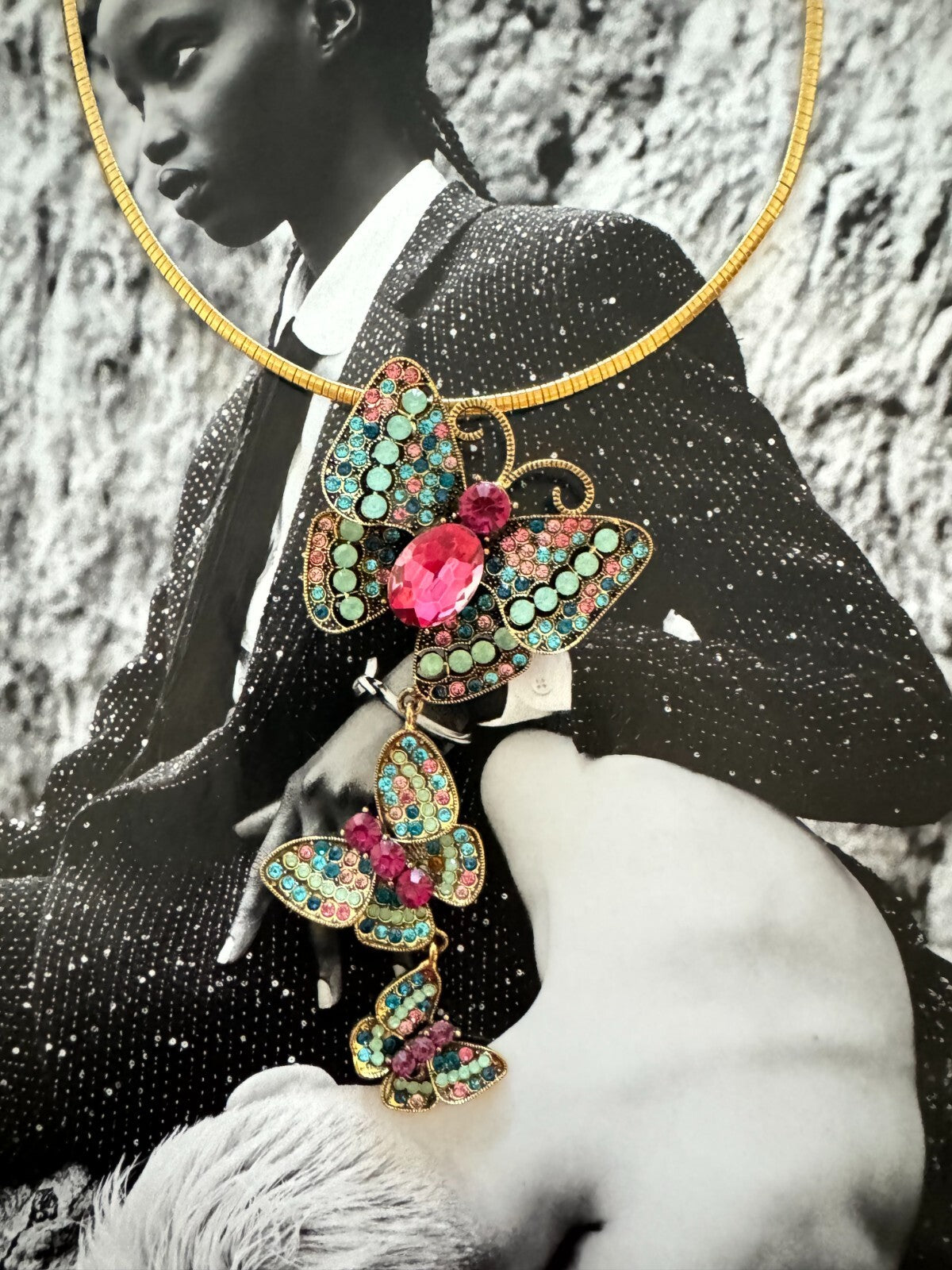 Long Butterly Pendant Brooch Gift Box Women Pin  Free  Shipping 2-5 Days