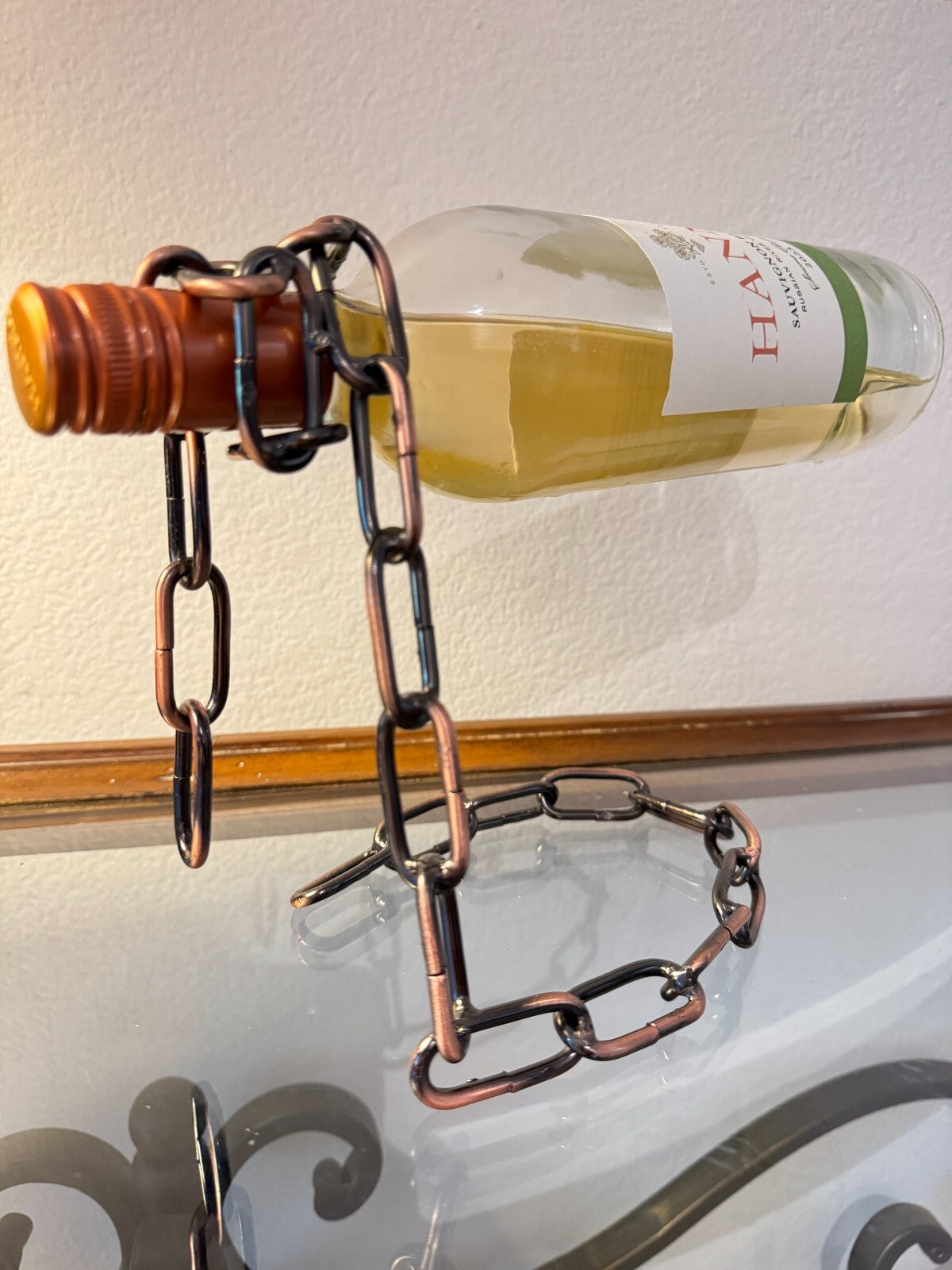 Iron Rope Wine Bottle Holder Creative European Style Iron Rope Wine Bottle Holde