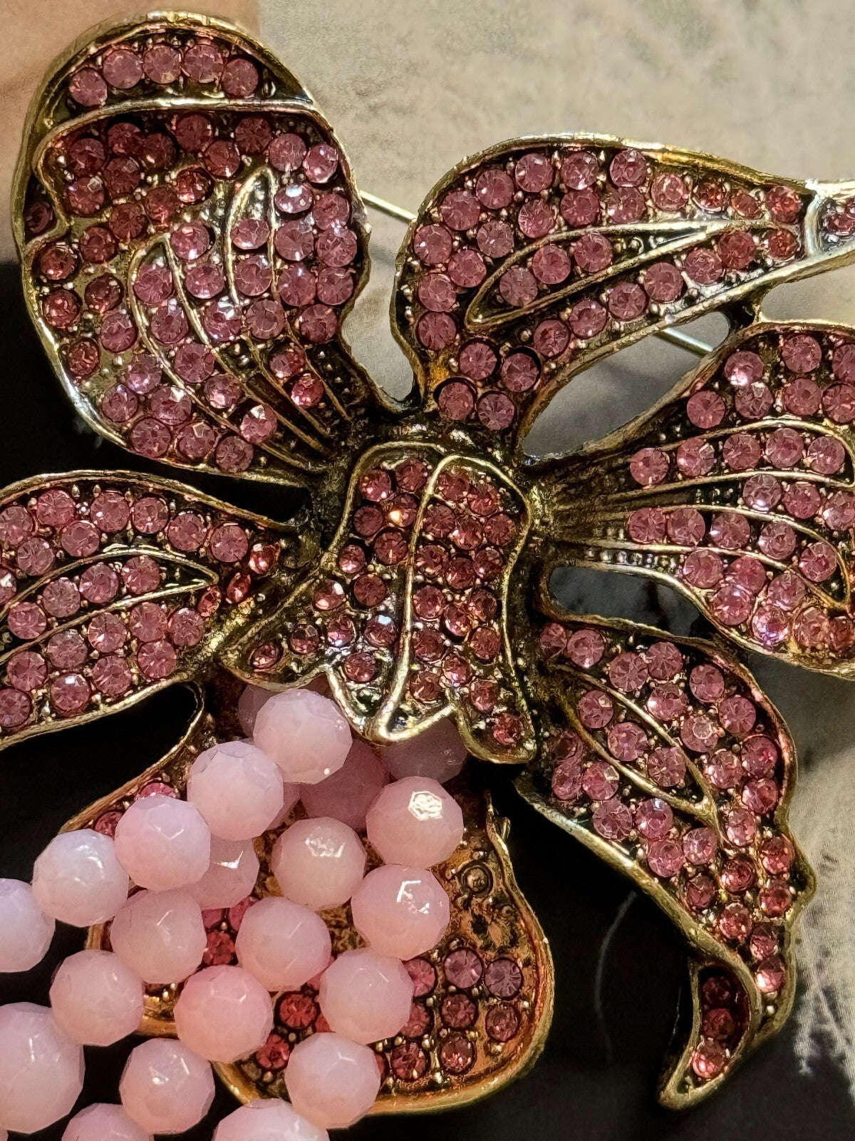 Pink  Orchid Brooch Women Unisex Vintage Pin  Gift Box Free Shipping 2-5 days