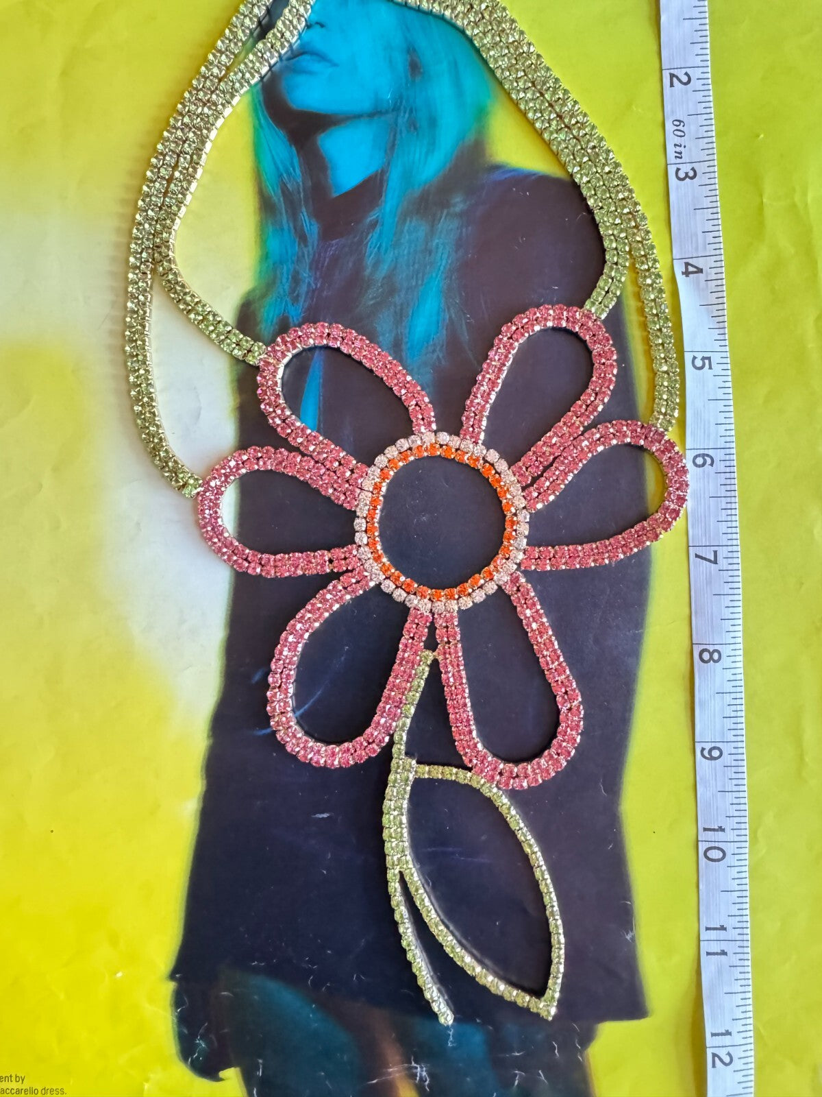 Rhinestone Flower Necklace with Ring | Fashion Jewelry |Free Shipping 2-5 Day